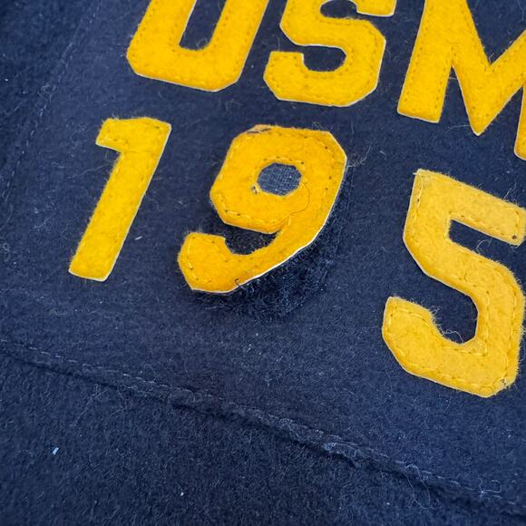 Vintage Cadet Jacket Wool Black West Point USMA 1957 Men's 46 Uniform Factory - Picture 5 of 6